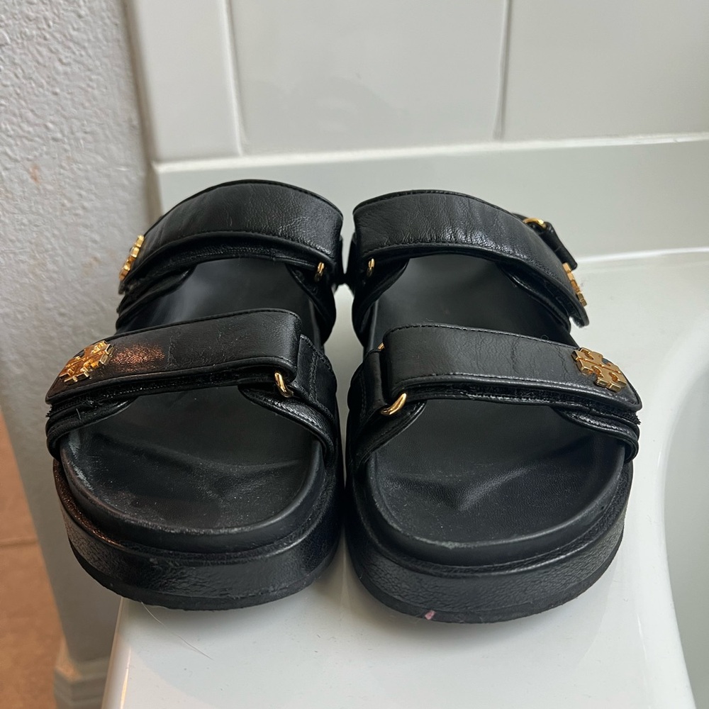 Tory Burch Black Slide Sandals